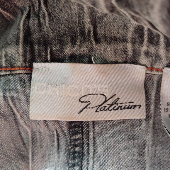 Womens Crepe Faded Grunge Rocker Steampunk Regency Victorian Vampire Shirt L - Picture 13 of 14